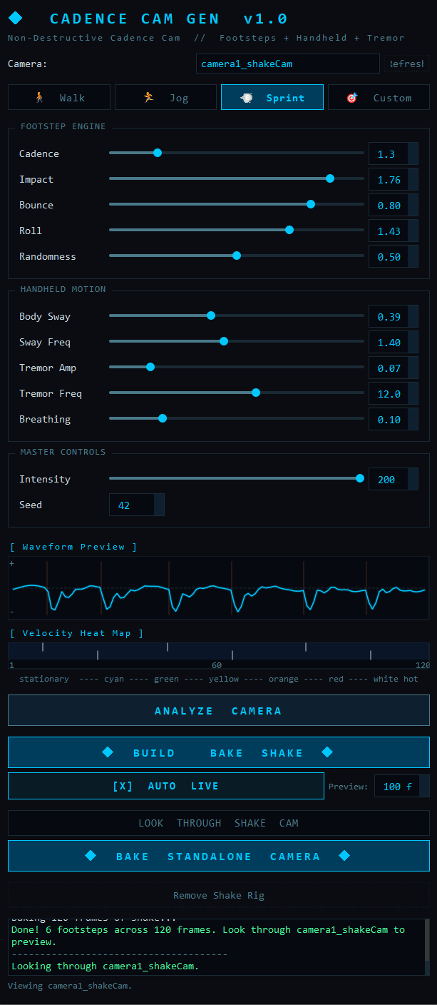 CADENCE CAM GEN UI
