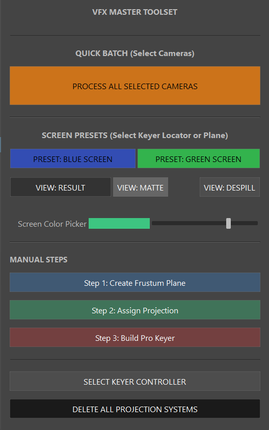 Projection Keyer UI